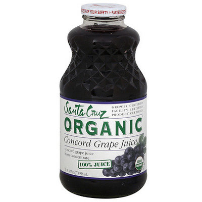 Santa Cruz Organic Concord Grape Juice, 32 oz (Pack of 6)