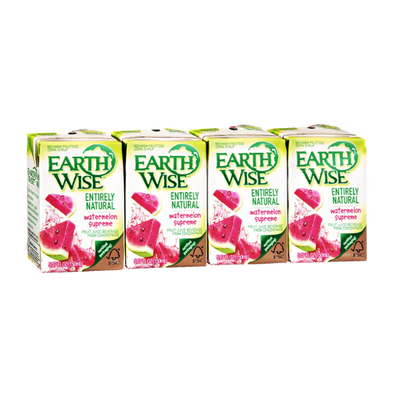 Earth Wise Entirely Natural Watermelon Supreme Fruit Juice - 4 PK