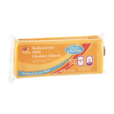 Ahold Reduced Fat Mild Cheddar Cheese Chunk