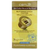 CBTL Butterscotch Toffee Coffee Capsules By The Coffee Bean & Tea Leaf, 16-Count Box