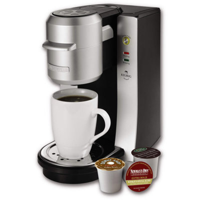 Mr. Coffee Single-Serve Coffeemaker, BVMC-KG2-001, Black and Silver