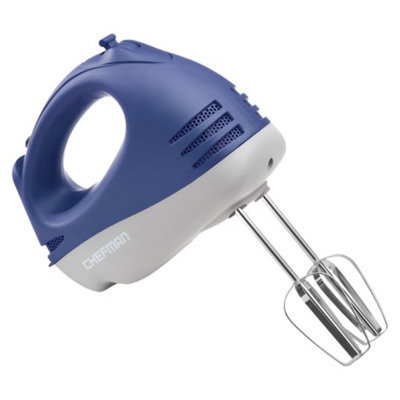 Chefman Rubberized Hand Mixer - Blue