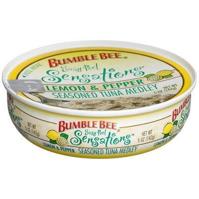 Bumble Bee Sensations, Lemon & Pepper Tuna Medley, 5-Ounce Cans (Pack of 6)