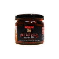 Divina Peppers Red Stuffed with Feta 6.36 oz. (Pack of 6)