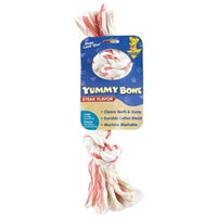 Aspen Pet Products Aspen Pet Large 2 Knot Yummy Rope Bone, Steak Flavored