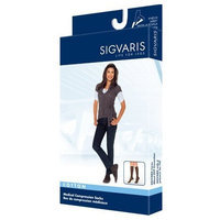 Sigvaris 230 Cotton Series 30-40 mmHg Women's Closed Toe Knee High Sock Size: Small Short, Color: Crispa 66