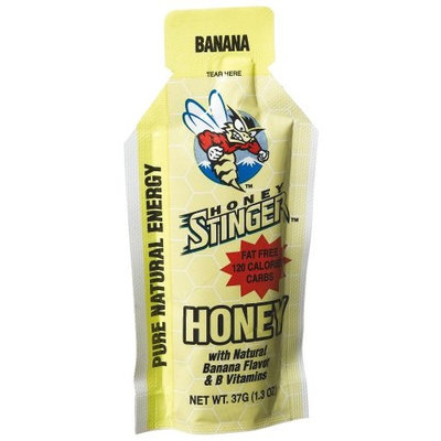 Honey Stinger Banana Energy Gel, 1.3-Ounce Gels (Pack of 24)