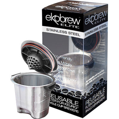 EkoBrew Stainless Steel Elite Refillable K-Cup for Keurig K-Cup Brewers