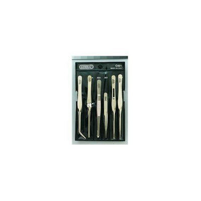 General Tools & Instruments C421 Six-Piece Tweezer Set