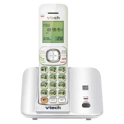 VTech DECT 6.0 Cordless Phone System (CS6519W) with Caller ID and