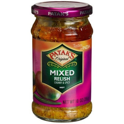 Pataks Patak's Mixed Relish, Hot, 10-Ounce Glass Jars (Pack of 6)