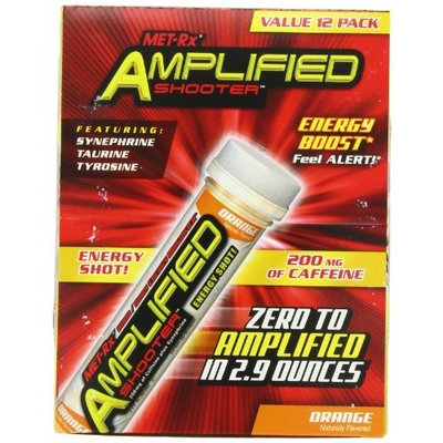 MET-Rx Amplified Energy Shooter Orange 2.9-Ounces( pack of 12)