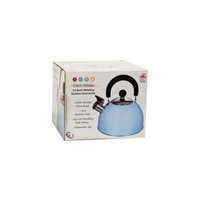 Bulk Buys 2. 5 Qt Whistling S-S Tea Kettle - Light Blue - Pack of 8