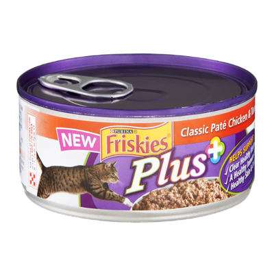 Friskies® Plus+ Cat Food Classic Pate Chicken & Tuna