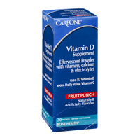 CareOne Vitamin D Supplement Packets Fruit Punch - 30 CT