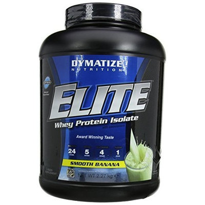 Dymatize Nutrition Elite Whey Protein Powder, Smooth Banana, 5 Pound