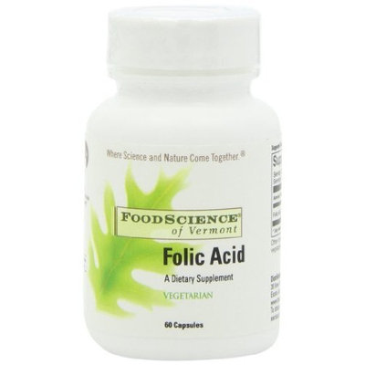 Food Science Of Vermont Folic Acid Capsules, 60 Count