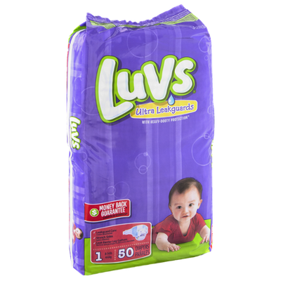 Luvs Ultra Leakguards Size 1 Diapers - 50 CT