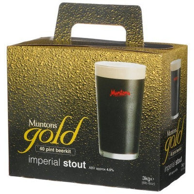 Muntons Gold 40 Pint Beerkit, Imperial Stout, 102-Ounce Box