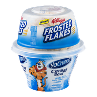 YoCrunch Cereal Bowl Vanilla Lowfat Yogurt with Kellogg's Frosted Flakes