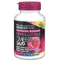 Nature's Plus ER Red Yeast Rice, Omega 3/6/9 With CoQ10 30 Sg