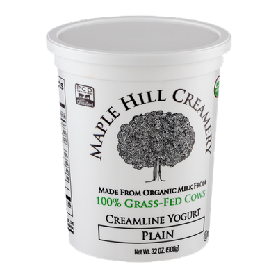Maple Hill Creamery Creamline Yogurt, 100% Grass-Fed, Organic, Plain