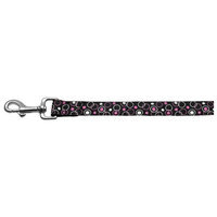 Mirage Dog Supplies Retro Nylon Ribbon Collar Black 1 Wide 6Ft Lsh