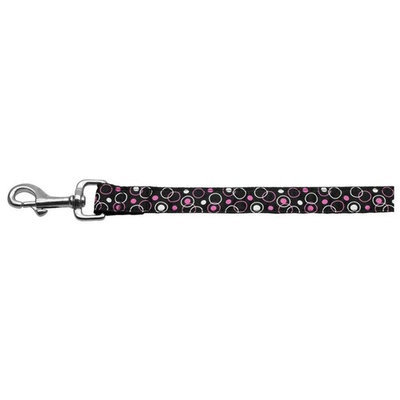 Mirage Dog Supplies Retro Nylon Ribbon Collar Black 1 Wide 6Ft Lsh