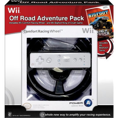 Bigfoot King of Crush and Comfort Racing Wheel Bundle for Nintendo Wii