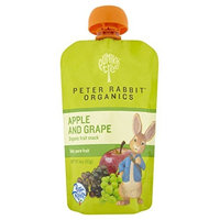 Peter Rabbit Organics, Organic Apple and Grape 100% Pure Fruit Snack, 4-Ounce Pouches (Pack of 10)