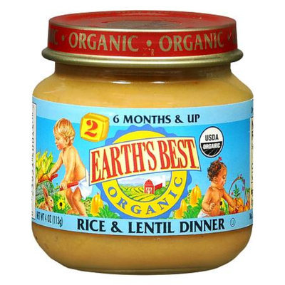 Earth's Best Second Foods Organic Baby Food Rice & Lentil Dinner