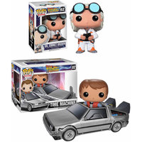 Funko Pop! Back to the Future Movie Vinyl Collectors Set: Doc Emmet Brown & Pop! Ride Delorean with Marty McFly