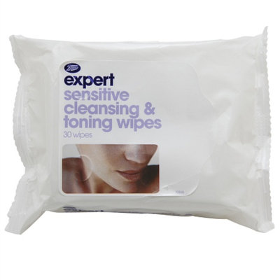 Boots Expert Sensitive Cleansing & Toning Wipes