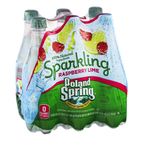 Poland Spring Sparkling Water Raspberry Lime - 6 PK