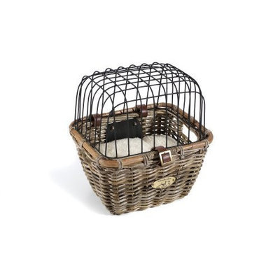 Nantucket Bike Basket CompanyTuckernuck Collection Rectangle Pet Bicycle Basket with Quick Release