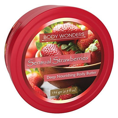 Body Wonders Sensual Strawberries Body Butter 6.9 oz