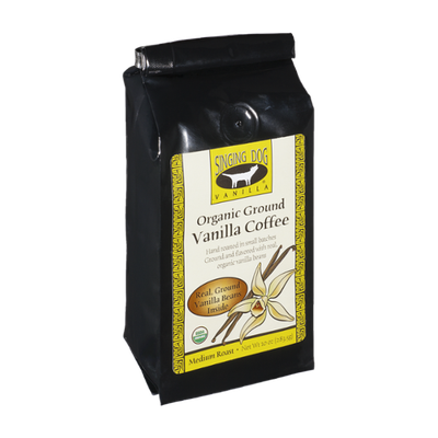 Singing Dog Vanilla Organic Ground Medium Roast Vanilla Coffee