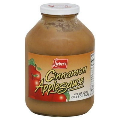 Liebers Apple Sauce, Cinnamon, 50-Ounce (Pack of 3)