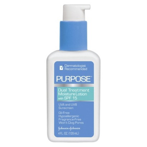 Purpose Dual Treatment Moisture Lotion SPF 15 Sunscreen