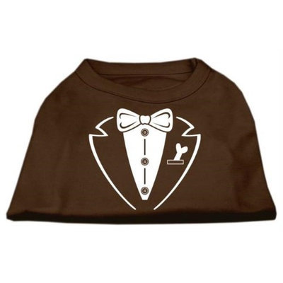 Ahi Tuxedo Screen Print Shirt Brown Sm (10)