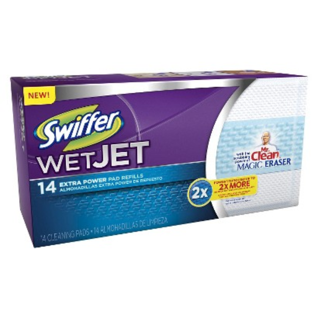 Swiffer WetJet Pads with Power of Mr. Clean Magic Eraser