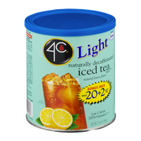 4C Light Decaffeinated Iced Tea Mix Natural Lemon Flavor