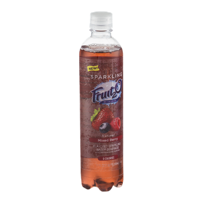 Fruit2O Flavored Sparkling Water Beverage Mixed Berry