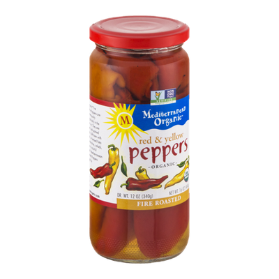 Mediterranean Organic Red & Yellow Peppers Fire Roasted