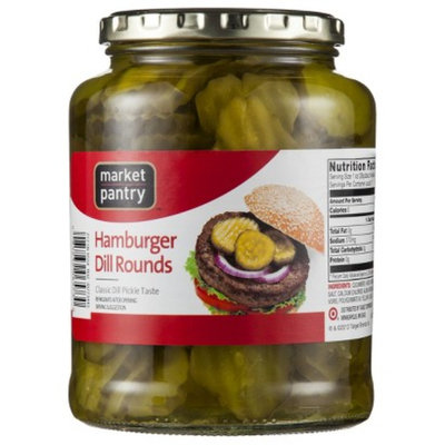 Market Pantry Hamburger Dill Pickle Chips - 32 oz.
