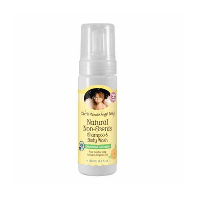 Earth Mama Angel Baby Shampoo and Body Wash Organic Unscented