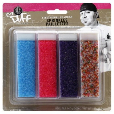 Duff Decorating Sprinkles Brights, 4 pack, 5.2-Ounce