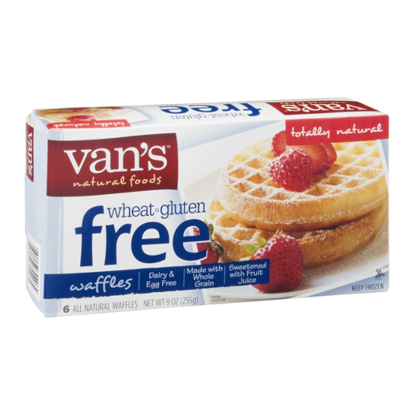 Van's Natural Foods Waffles Wheat - Gluten Free - 6 CT