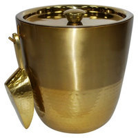 Threshold Gold Finish Ice Bucket