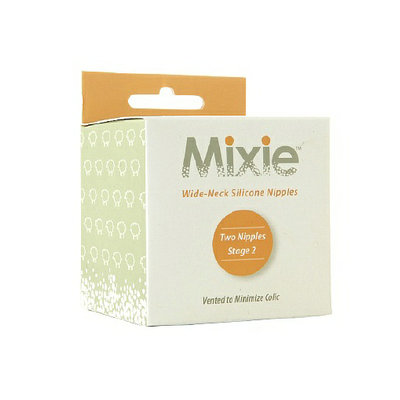Mixie Baby Stage 2 Silicone Nipple